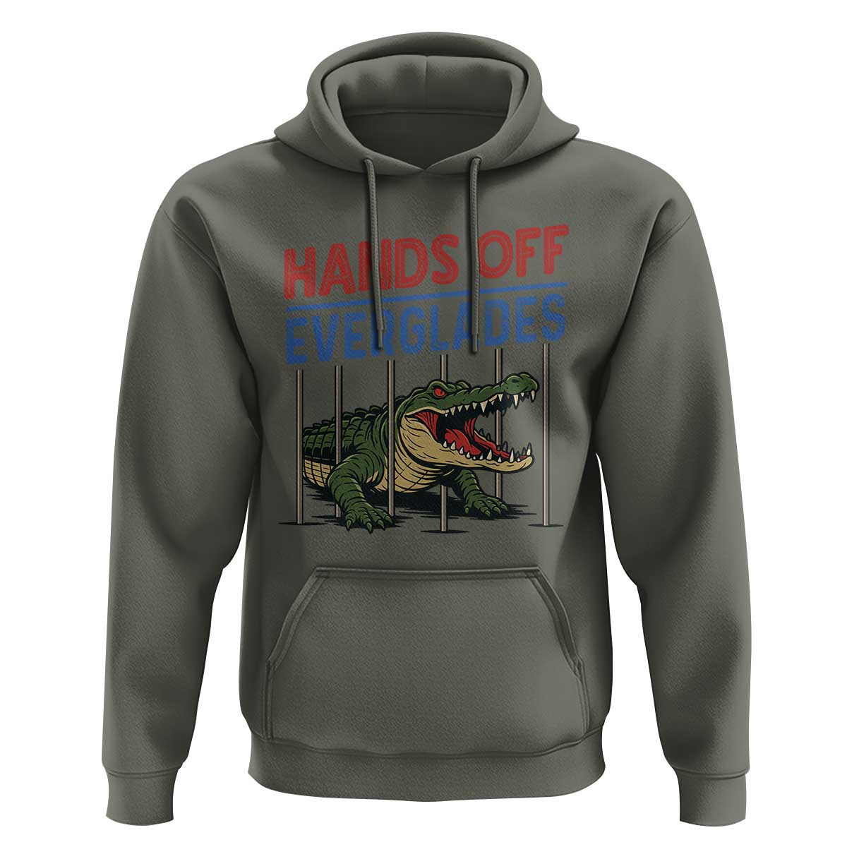 Hands Off Everglades Hoodie Alligator Protest - Wonder Print Shop