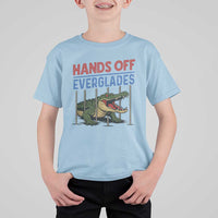 Hands Off Everglades T Shirt For Kid Alligator Protest - Wonder Print Shop