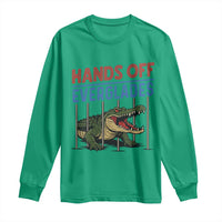 Hands Off Everglades Long Sleeve Shirt Alligator Protest - Wonder Print Shop