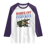 Hands Off Everglades Raglan Shirt Alligator Protest - Wonder Print Shop