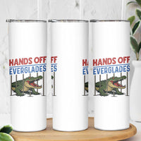 Hands Off Everglades Skinny Tumbler Alligator Protest - Wonder Print Shop