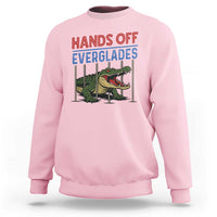 Hands Off Everglades Sweatshirt Alligator Protest - Wonder Print Shop