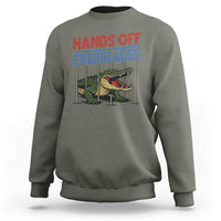 Hands Off Everglades Sweatshirt Alligator Protest - Wonder Print Shop