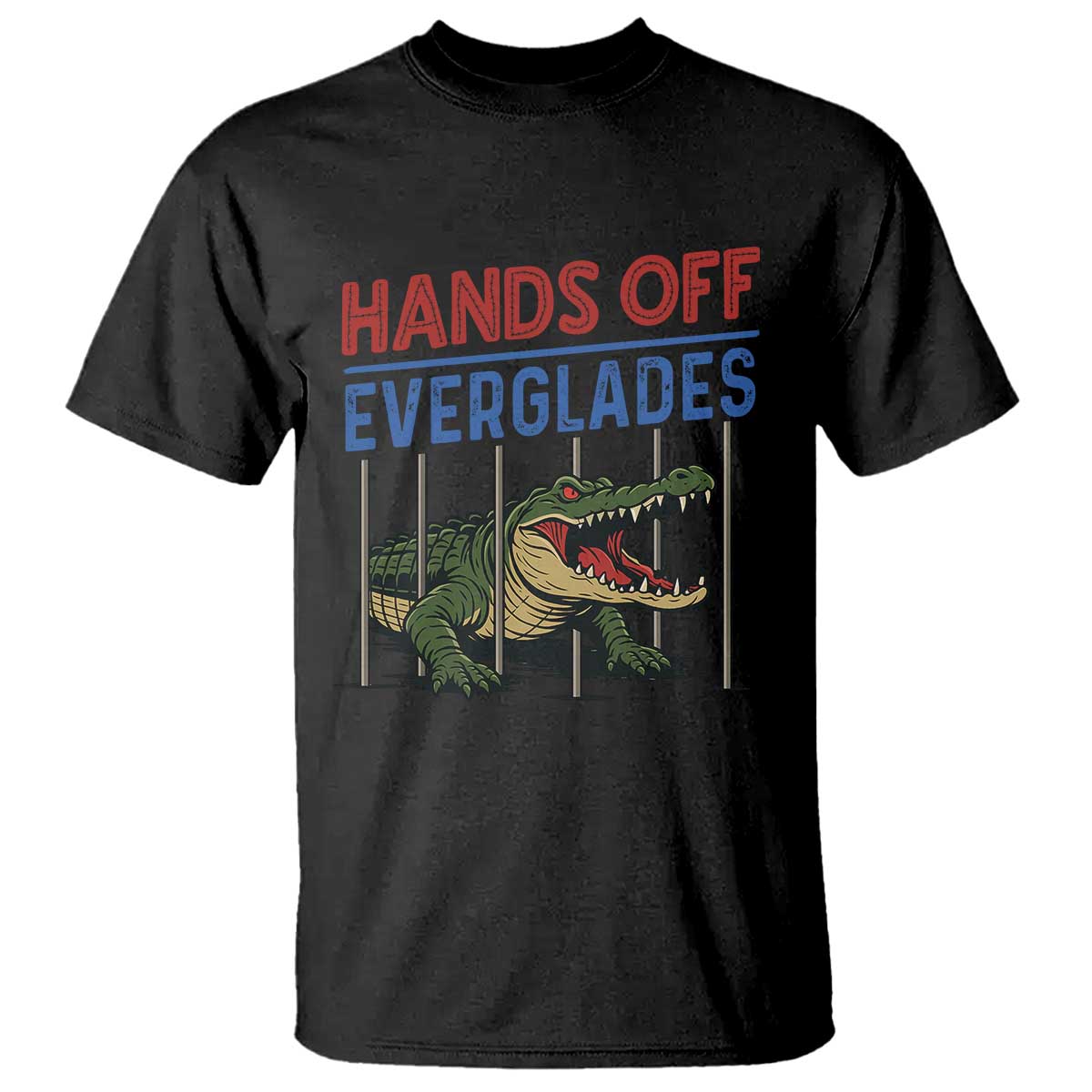Hands Off Everglades T Shirt Alligator Protest - Wonder Print Shop