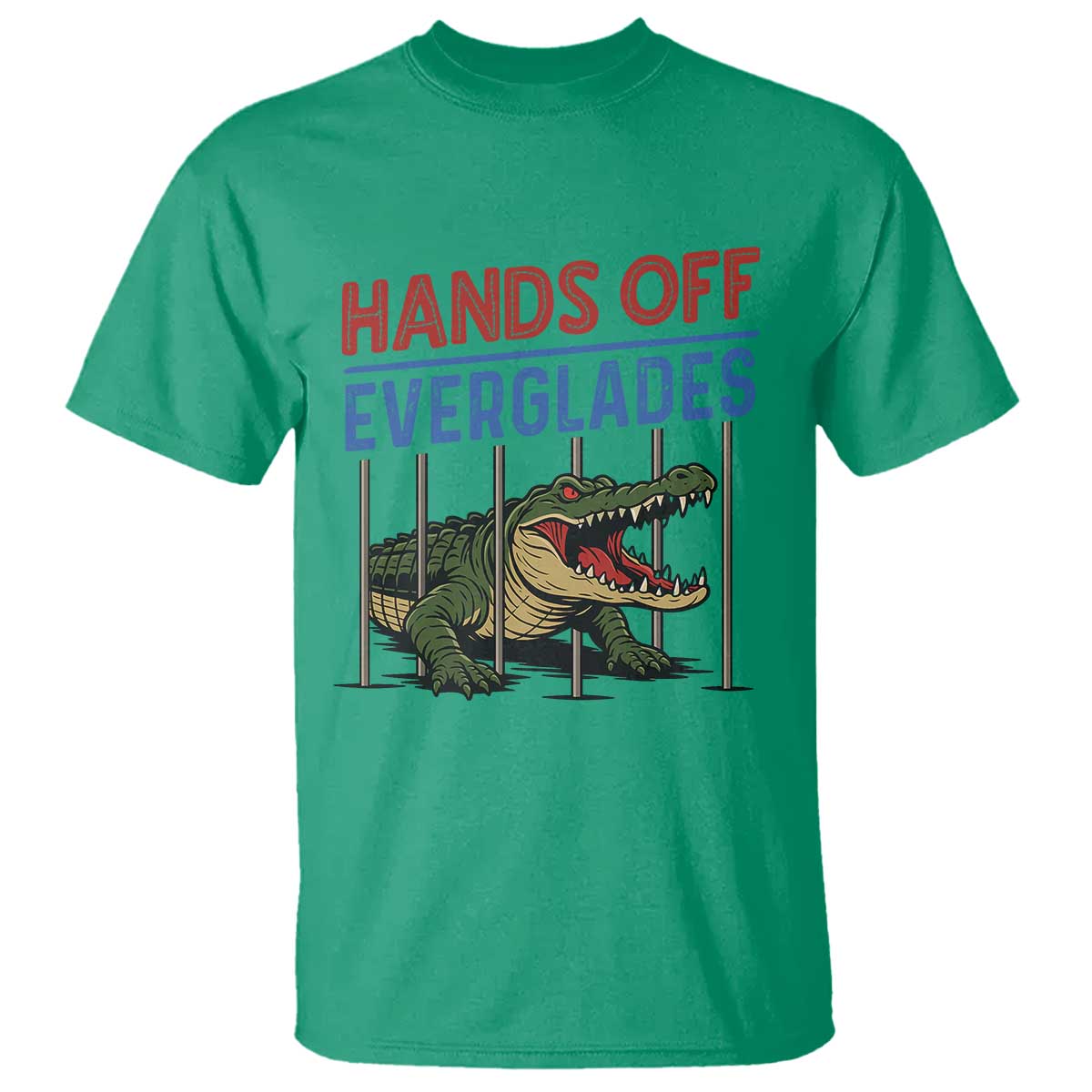 Hands Off Everglades T Shirt Alligator Protest - Wonder Print Shop