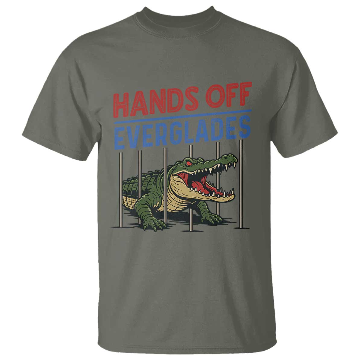 Hands Off Everglades T Shirt Alligator Protest - Wonder Print Shop