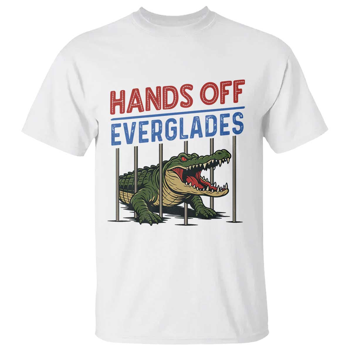 Hands Off Everglades T Shirt Alligator Protest - Wonder Print Shop