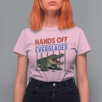 Hands Off Everglades T Shirt For Women Alligator Protest - Wonder Print Shop