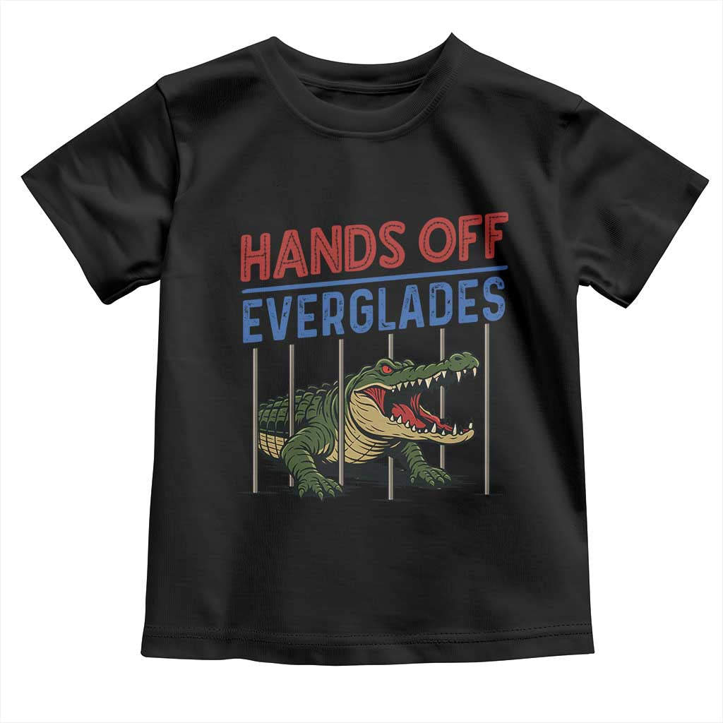 Hands Off Everglades Toddler T Shirt Alligator Protest - Wonder Print Shop