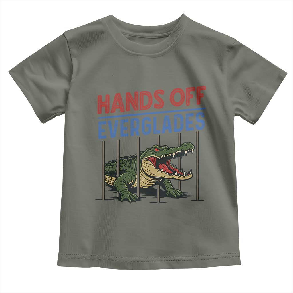 Hands Off Everglades Toddler T Shirt Alligator Protest - Wonder Print Shop
