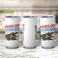 Hands Off Everglades Tumbler Cup Alligator Protest - Wonder Print Shop