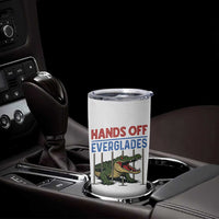 Hands Off Everglades Tumbler Cup Alligator Protest - Wonder Print Shop
