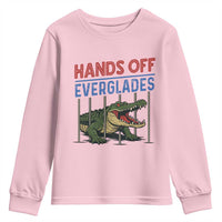 Hands Off Everglades Youth Sweatshirt Alligator Protest - Wonder Print Shop