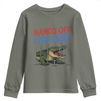 Hands Off Everglades Youth Sweatshirt Alligator Protest - Wonder Print Shop