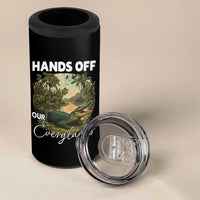 Hands Off Our Everglades 4 in 1 Can Cooler Tumbler Vintage Alligator Swamp - Wonder Print Shop