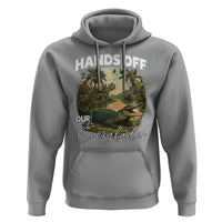 Hands Off Our Everglades Hoodie Vintage Alligator Swamp - Wonder Print Shop