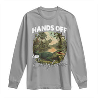 Hands Off Our Everglades Long Sleeve Shirt Vintage Alligator Swamp - Wonder Print Shop