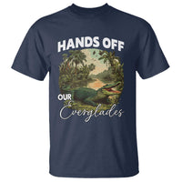 Hands Off Our Everglades T Shirt Vintage Alligator Swamp - Wonder Print Shop
