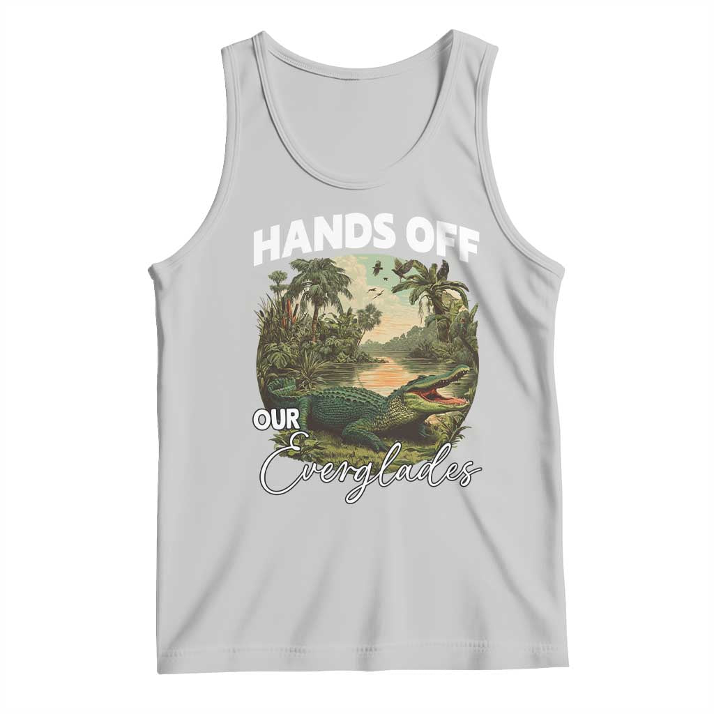Hands Off Our Everglades Tank Top Vintage Alligator Swamp - Wonder Print Shop