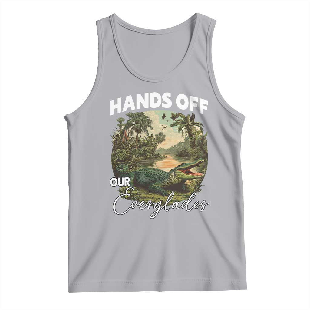 Hands Off Our Everglades Tank Top Vintage Alligator Swamp - Wonder Print Shop