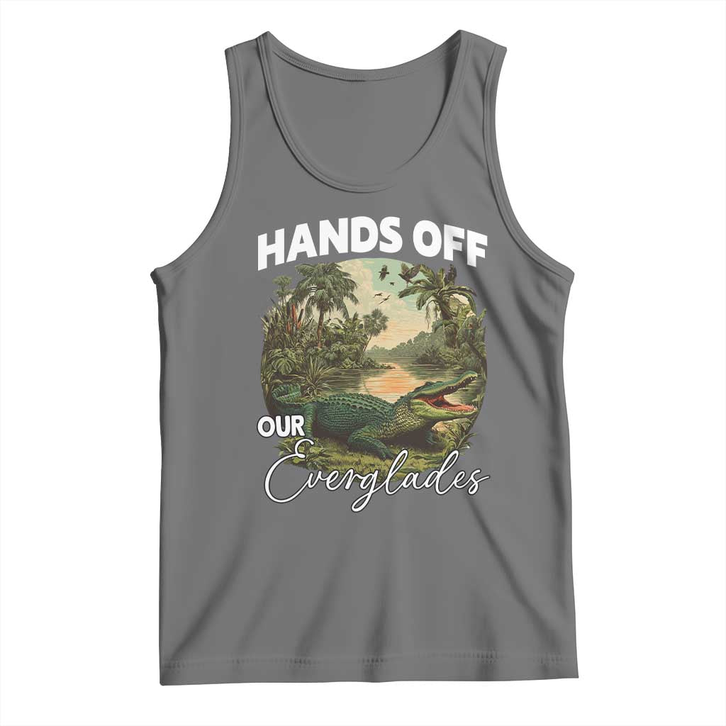 Hands Off Our Everglades Tank Top Vintage Alligator Swamp - Wonder Print Shop