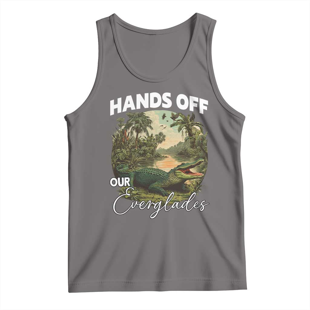 Hands Off Our Everglades Tank Top Vintage Alligator Swamp - Wonder Print Shop