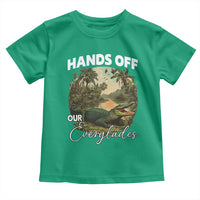 Hands Off Our Everglades Toddler T Shirt Vintage Alligator Swamp - Wonder Print Shop