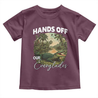 Hands Off Our Everglades Toddler T Shirt Vintage Alligator Swamp - Wonder Print Shop