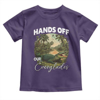 Hands Off Our Everglades Toddler T Shirt Vintage Alligator Swamp - Wonder Print Shop