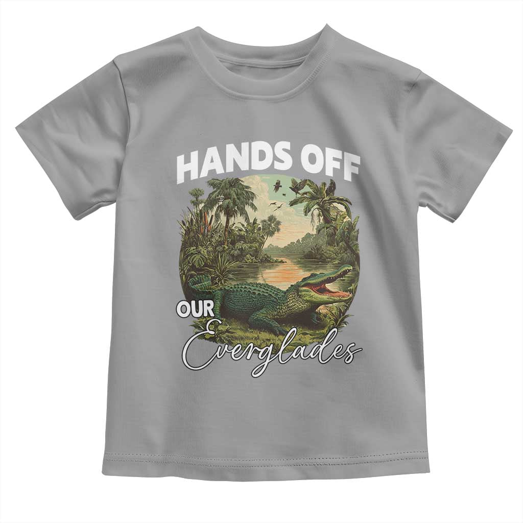 Hands Off Our Everglades Toddler T Shirt Vintage Alligator Swamp - Wonder Print Shop