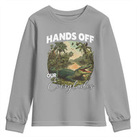 Hands Off Our Everglades Youth Sweatshirt Vintage Alligator Swamp - Wonder Print Shop