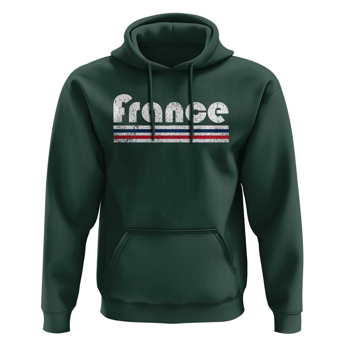 Vintage France Flag Distressed Retro Graphic Hoodie Patriotic French Heritage Pride Gift