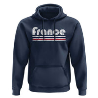 Vintage France Flag Distressed Retro Graphic Hoodie Patriotic French Heritage Pride Gift