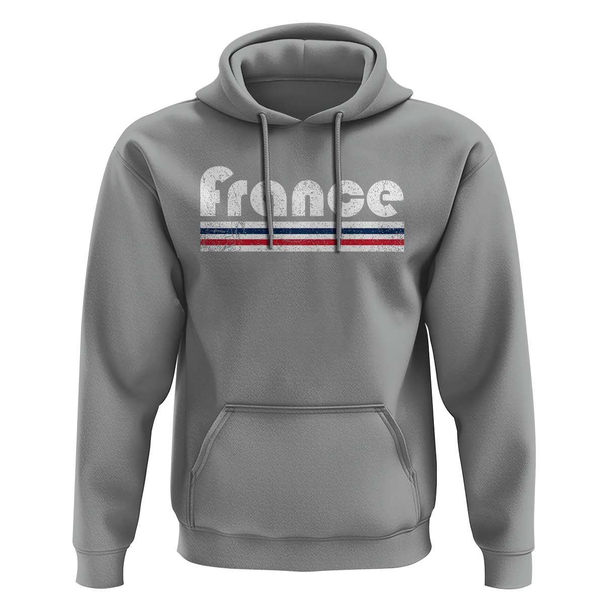 Vintage France Flag Distressed Retro Graphic Hoodie Patriotic French Heritage Pride Gift