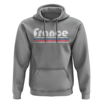 Vintage France Flag Distressed Retro Graphic Hoodie Patriotic French Heritage Pride Gift