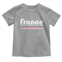 Vintage France Flag Distressed Retro Graphic Toddler T Shirt Patriotic French Heritage Pride Gift