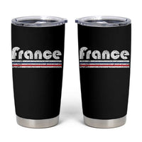 Vintage France Flag Distressed Retro Graphic Tumbler Cup Patriotic French Heritage Pride Gift
