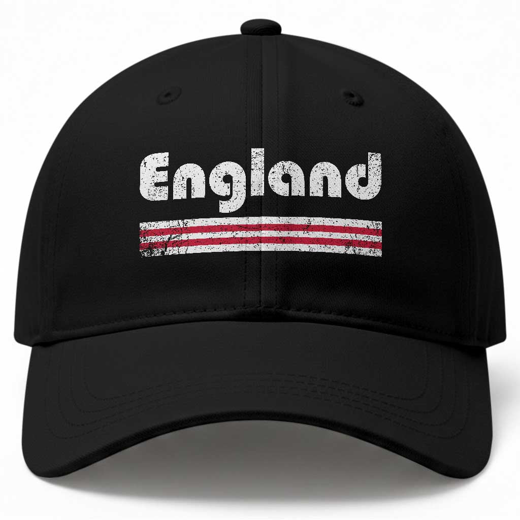 Vintage England Retro Distressed Graphic Baseball Cap Patriotic English Heritage Pride Souvenir