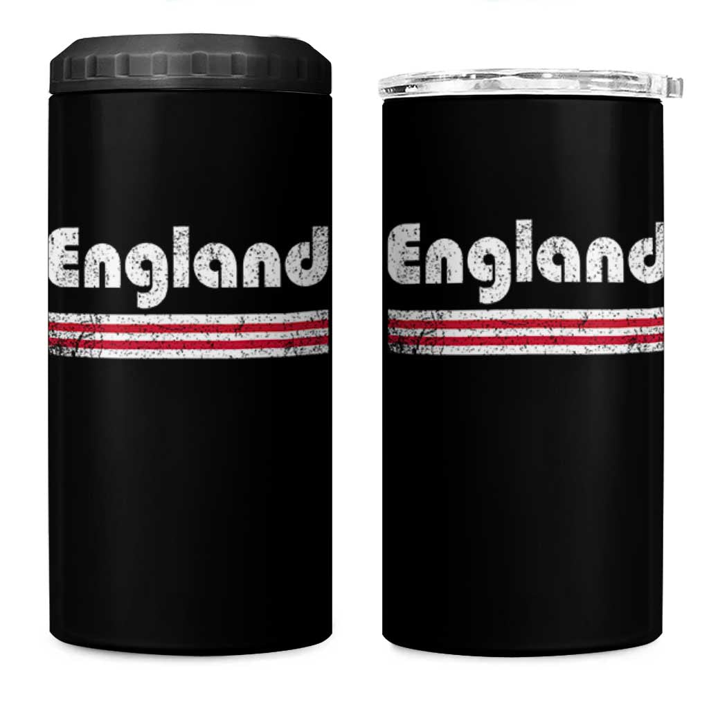 Vintage England Retro Distressed Graphic 4 in 1 Can Cooler Tumbler Patriotic English Heritage Pride Souvenir