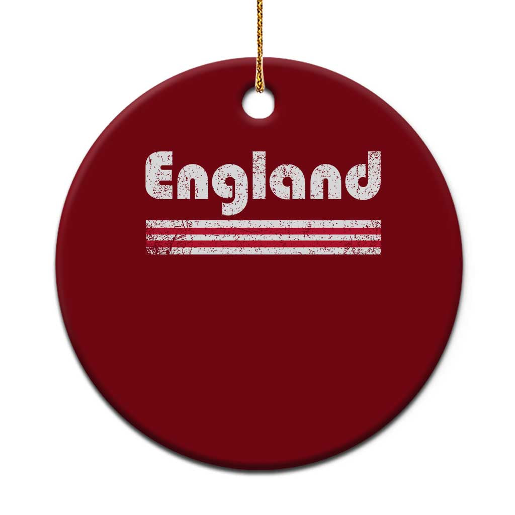 Vintage England Retro Distressed Graphic Ceramic Ornament Patriotic English Heritage Pride Souvenir