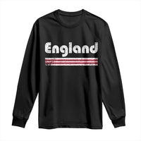 Vintage England Retro Distressed Graphic Long Sleeve Shirt Patriotic English Heritage Pride Souvenir