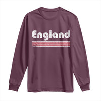 Vintage England Retro Distressed Graphic Long Sleeve Shirt Patriotic English Heritage Pride Souvenir