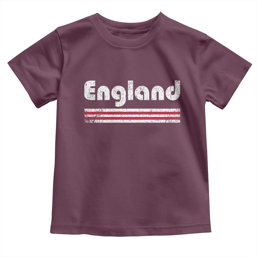Vintage England Retro Distressed Graphic Toddler T Shirt Patriotic English Heritage Pride Souvenir
