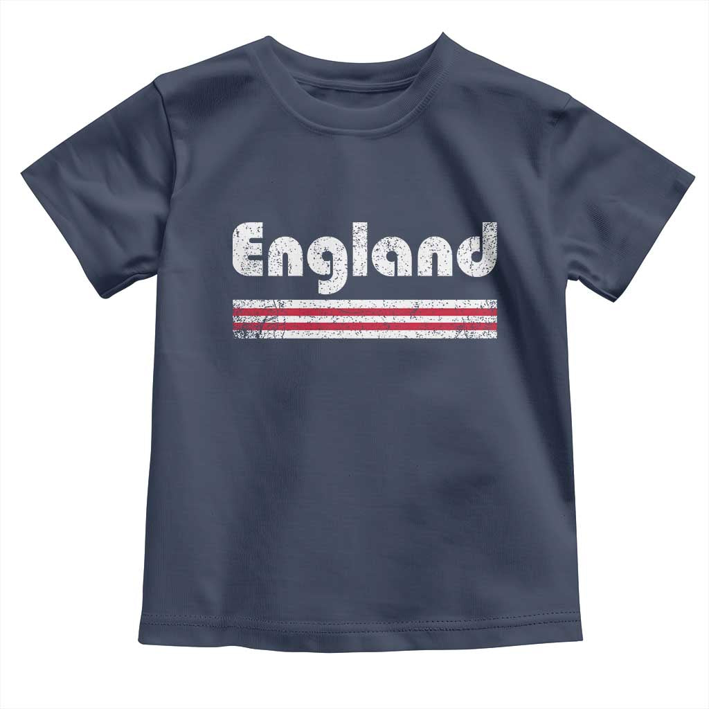 Vintage England Retro Distressed Graphic Toddler T Shirt Patriotic English Heritage Pride Souvenir