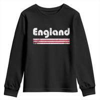 Vintage England Retro Distressed Graphic Youth Sweatshirt Patriotic English Heritage Pride Souvenir