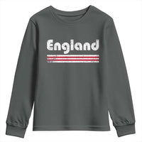Vintage England Retro Distressed Graphic Youth Sweatshirt Patriotic English Heritage Pride Souvenir