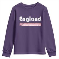 Vintage England Retro Distressed Graphic Youth Sweatshirt Patriotic English Heritage Pride Souvenir