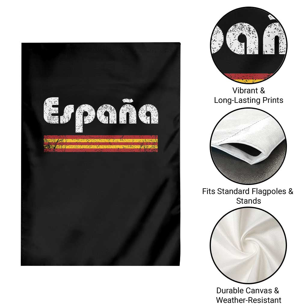 Vintage Espana Espanol Retro Distressed Graphic Garden Flag Patriotic Spanish Spain Flag Heritage Pride Souvenir