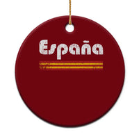 Vintage Espana Espanol Retro Distressed Graphic Ceramic Ornament Patriotic Spanish Spain Flag Heritage Pride Souvenir