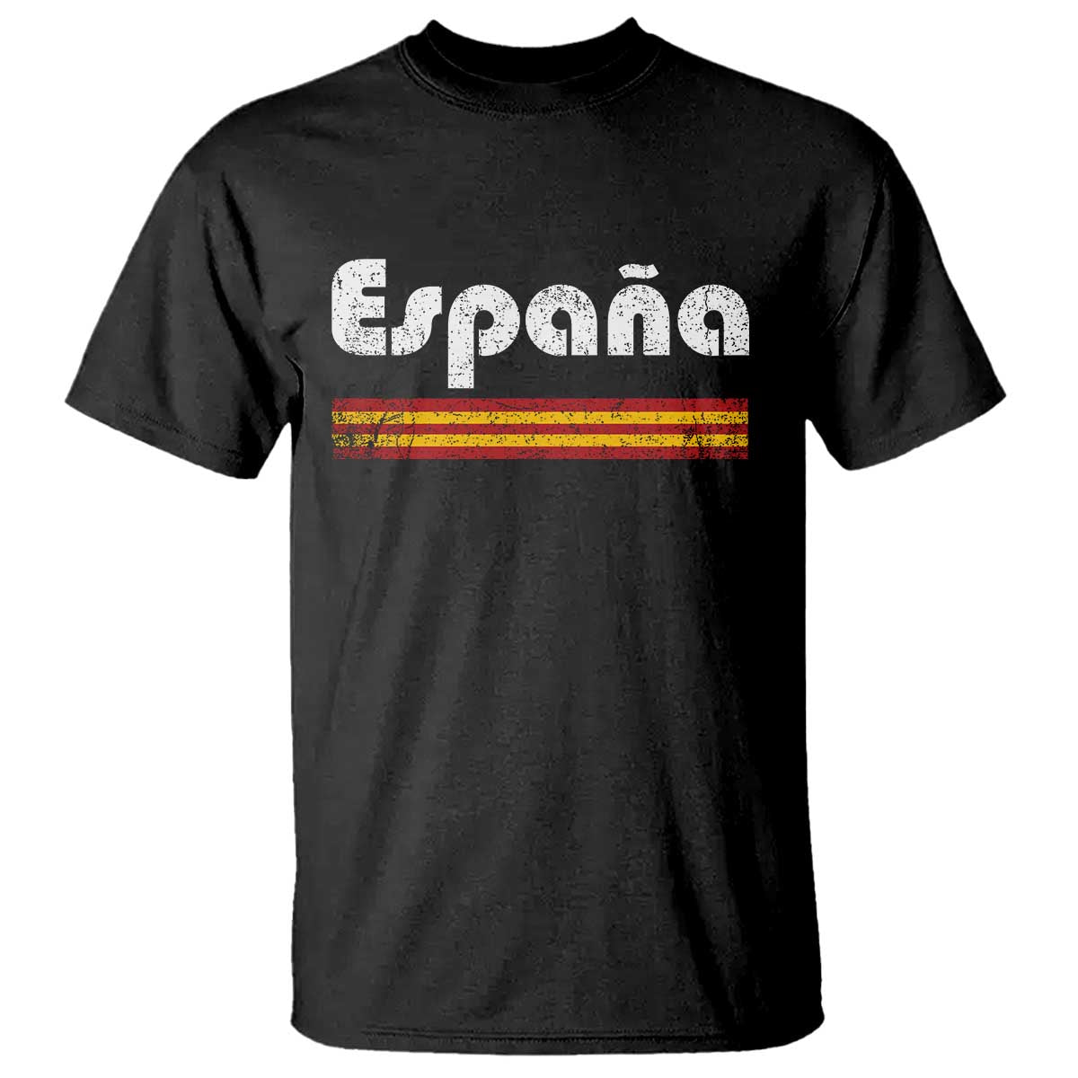 Vintage Espana Espanol Retro Distressed Graphic T Shirt Patriotic Spanish Spain Flag Heritage Pride Souvenir